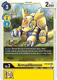 Armadillomon (BT8-033 U) [New Awakening Pre-Release Cards]