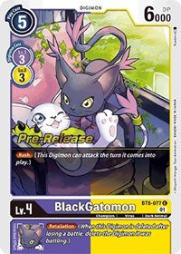 BlackGatomon (BT8-077 U) [New Awakening Pre-Release Cards]