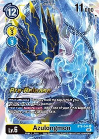 Azulongmon (BT8-044 R) [New Awakening Pre-Release Cards]
