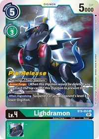 Lighdramon (BT8-053 R) [New Awakening Pre-Release Cards]