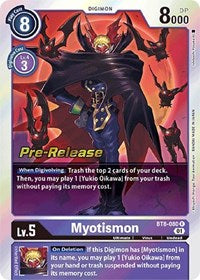 Myotismon (BT8-080 R) [New Awakening Pre-Release Cards]