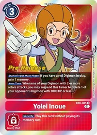 Yolei Inoue (BT8-085 R) [New Awakening Pre-Release Cards]