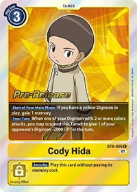 Cody Hida (BT8-089 R) [New Awakening Pre-Release Cards]