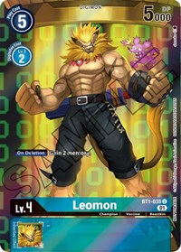 Leomon (Tamer's Card Set 1) (BT1-035 U) [Release Special Booster 1.0]