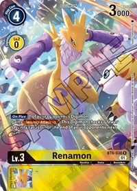 Renamon (Tamer's Card Set 1) (BT5-036 R) [Battle of Omni]