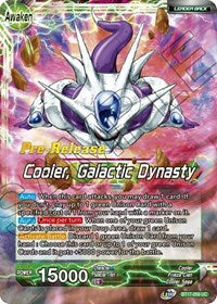 Cooler // Cooler, Galactic Dynasty (BT17-059) [Ultimate Squad Pre-Release Cards]