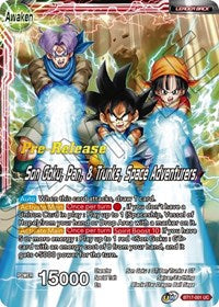 Son Goku // Son Goku, Pan, & Trunks, Space Adventurers (BT17-001) [Ultimate Squad Pre-Release Cards]
