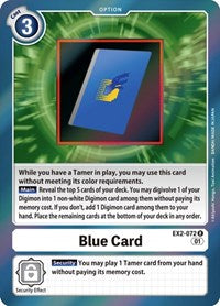 Blue Card (EX2-072 R) [Digital Hazard]