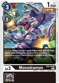 Monodramon (EX2-030 U) [Digital Hazard]