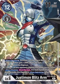 Justimon Blitz Arm (Alternate Art) (EX2-038 SR) [Digital Hazard]