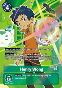 Henry Wong (Alternate Art) (EX2-061 R) [Digital Hazard]
