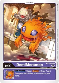 DemiMeramon - BT3-006 (Winner Pack New Awakening) (BT3-006 U) [Release Special Booster 1.0]