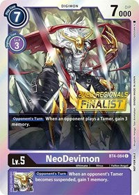 NeoDevimon (2022 Championship Online Regional) [Online Finalist] (BT4-084 C) [Great Legend]