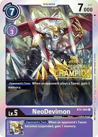 NeoDevimon (2022 Championship Online Regional) [Online Champion] (BT4-084 C) [Great Legend]
