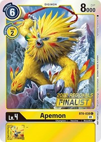 Apemon (2022 Championship Online Regional) [Online Finalist] (BT6-038 C) [Double Diamond]