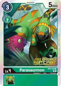 Parasaurmon (2022 Championship Online Regional) [Online Participant] (BT6-048 C) [Double Diamond]