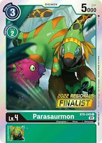 Parasaurmon (2022 Championship Online Regional) [Online Finalist] (BT6-048 C) [Double Diamond]
