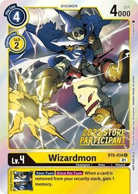 Wizardmon (2022 Store Participant) (BT6-034 U) [Double Diamond]