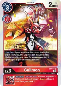 Guilmon (2022 Store Participant) (ST7-03 SR) [Starter Deck 07: Gallantmon]