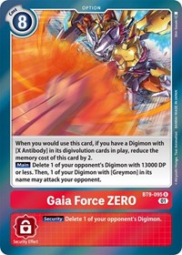 Gaia Force ZERO (BT9-095 R) [X Record]