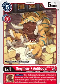 Greymon (X Antibody) (BT9-012 C) [X Record]