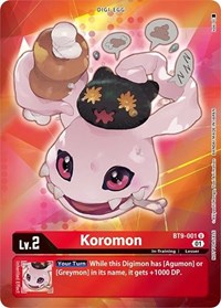 Koromon (Box Topper) (BT9-001 U) [X Record]