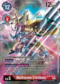 WarGreymon (X Antibody) (Alternate Art) (BT9-016 SR) [X Record]