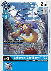 Gabumon (X Antibody) (BT9-020 U) [X Record]