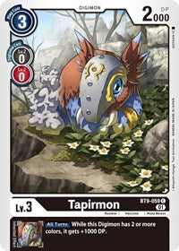 Tapirmon (BT9-059 C) [X Record]