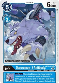 Garurumon (X Antibody) (BT9-024 C) [X Record]
