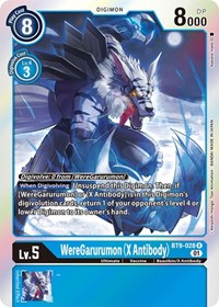 WereGarurumon (X Antibody) (BT9-028 R) [X Record]