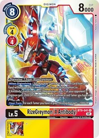 RizeGreymon (X Antibody) (BT9-041 R) [X Record]