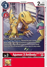 Agumon (X Antibody) (BT9-008 U) [X Record Pre-Release Cards]