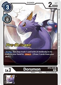 Dorumon (BT9-058 U) [X Record Pre-Release Cards]