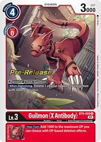 Guilmon (X Antibody) (BT9-009 U) [X Record Pre-Release Cards]