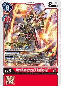 OmniShoutmon (X Antibody) (BT9-013 U) [X Record Pre-Release Cards]