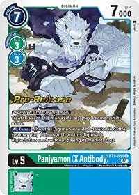 Panjyamon (X Antibody) (BT9-051 U) [X Record Pre-Release Cards]