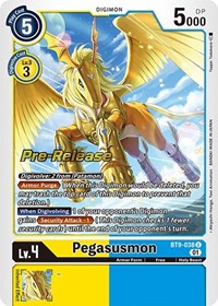 Pegasusmon (BT9-038 U) [X Record Pre-Release Cards]