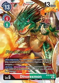 Dinorexmon (BT9-018 R) [X Record Pre-Release Cards]