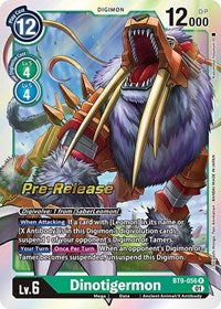Dinotigermon (BT9-056 R) [X Record Pre-Release Cards]