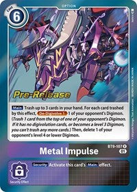 Metal Impulse (BT9-107 R) [X Record Pre-Release Cards]