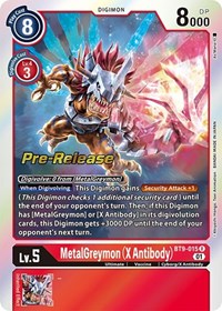 MetalGreymon (X Antibody) (BT9-015 R) [X Record Pre-Release Cards]