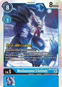 WereGarurumon (X Antibody) (BT9-028 R) [X Record Pre-Release Cards]
