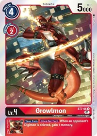Growlmon (Gen Con 2022) (ST7-05 R) [Starter Deck 07: Gallantmon]