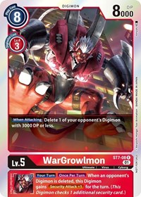 WarGrowlmon (Gen Con 2022) (ST7-08 R) [Starter Deck 07: Gallantmon]