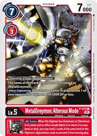 MetalGreymon: Alterous Mode (P-072 P) [Digimon Promotion Cards]