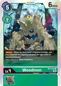 Woodmon (Official Tournament Pack Vol. 6) (BT1-072 U) [Release Special Booster 1.0]