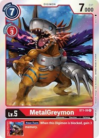 MetalGreymon (Official Tournament Pack Vol. 6) (ST1-09 R) [Starter Deck 01: Gaia Red]