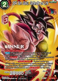 SS4 Son Goku, Defender of Life (ZENKAI Celebration Winner-Stamped) (SD17-02) [Promotion Cards]