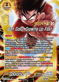 Son Goku, Growing Up Fast (ZENKAI Celebration Winner-Stamped) (SD20-02) [Promotion Cards]